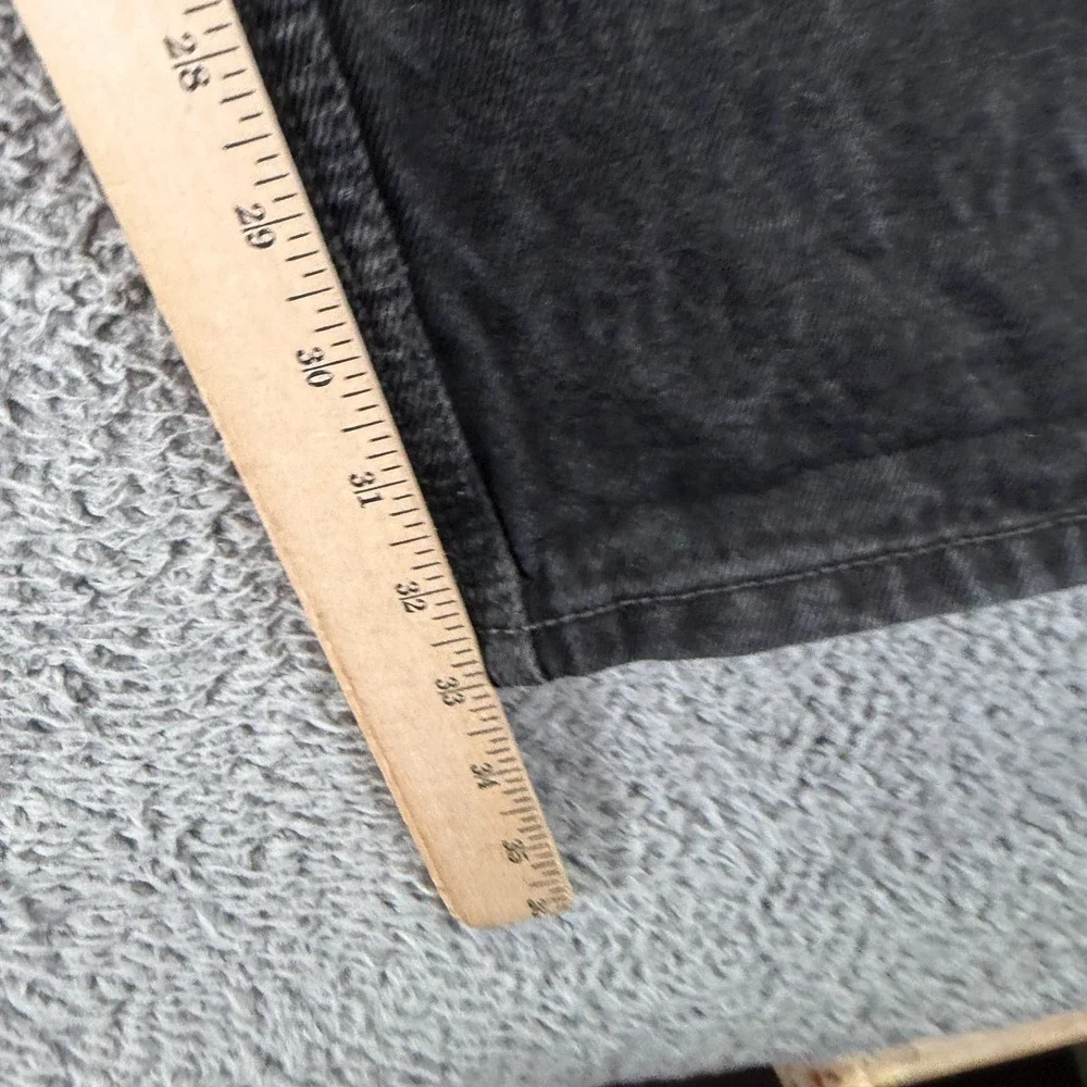 Levi's 505 Jeans Men's 34x34 Black Cotton Denim Straight Leg Workwear Travel